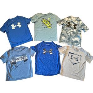 Under Armour boys tshirt athletic bundle of 6